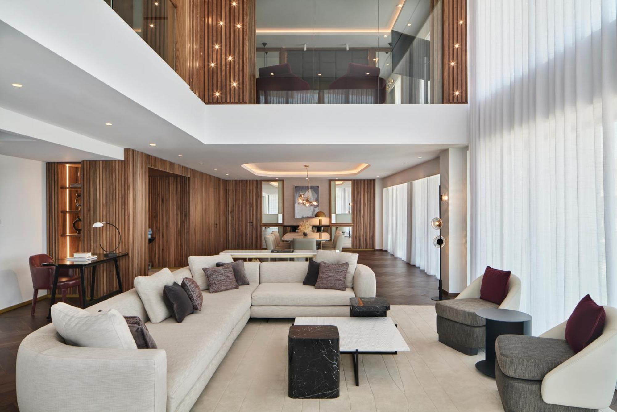 Grand Hyatt Athens Hotel Exterior foto The living room of a duplex suite