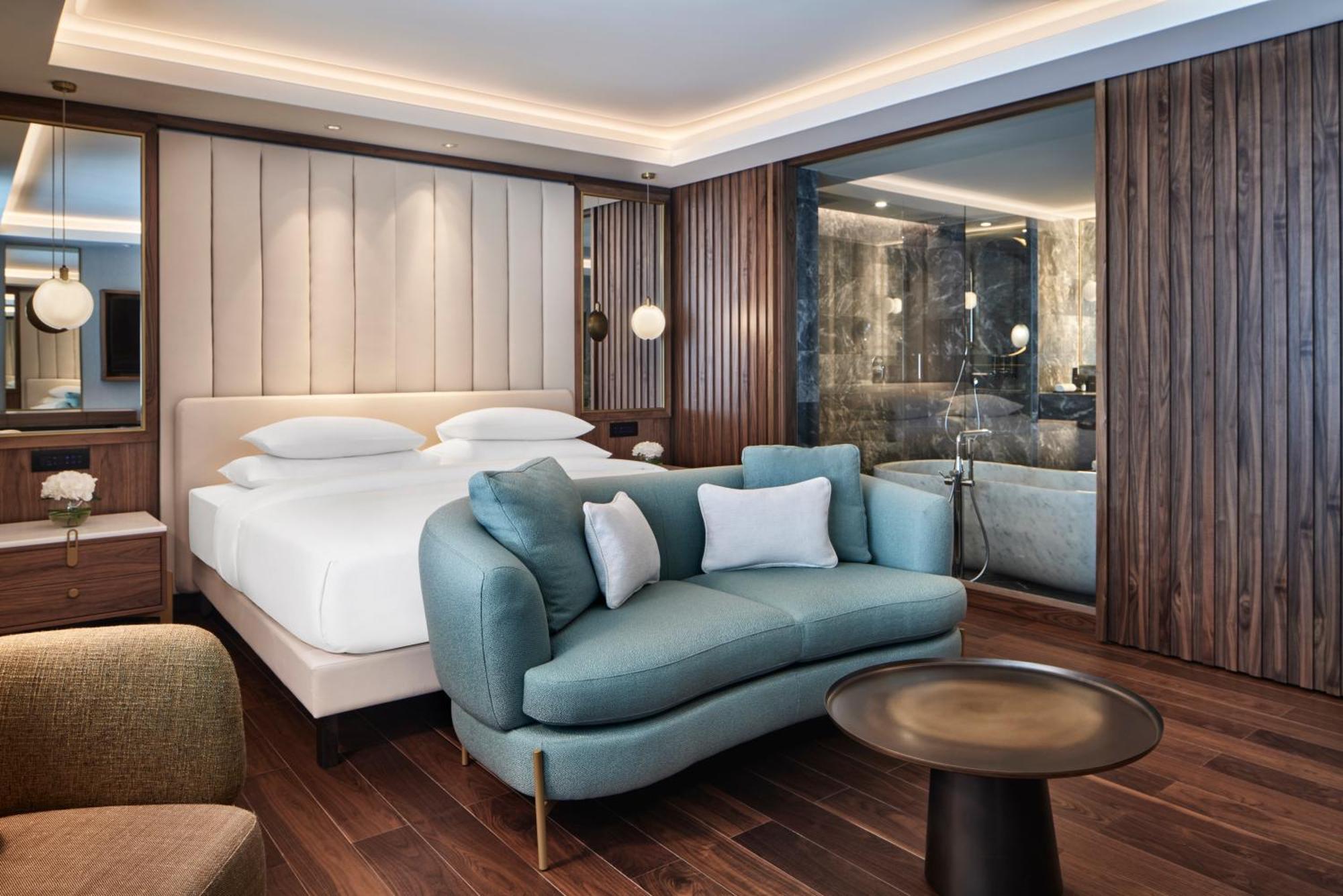 Grand Hyatt Athens Hotel Exterior foto A bedroom at the hotel